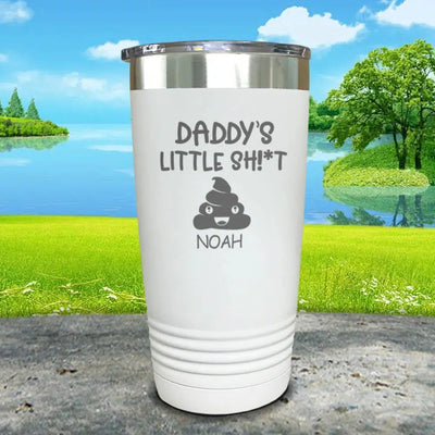 Personalized Daddy's Little Sh^t With Child Names Engraved Tumblers -  - Lazerworx