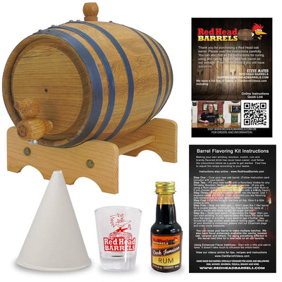 1 Liter Rum Liquor Flavoring Kit - Dark Jamaican Rum -  - Red Head Barrels