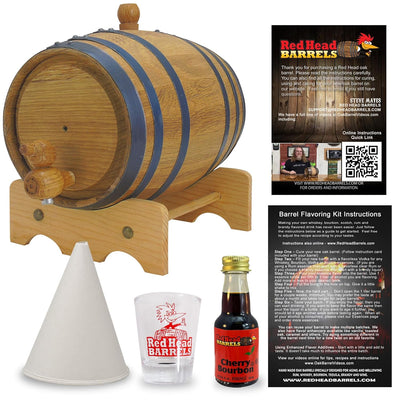 1 Liter Bourbon Liquor Flavoring Kit - Cherry Bourbon -  - Red Head Barrels