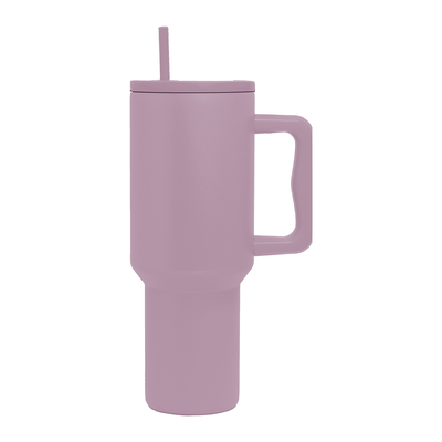 Personalized 40oz Tumbler with Handle - Lavender - Completeful