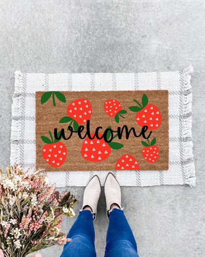 Strawberry (Welcome) -  - The Doormat Company
