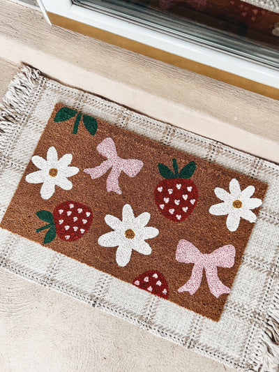 Strawberry, Daisy & Berry Pattern -  - The Doormat Company
