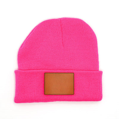 Personalized Knit Beanies - Hot Pink - Completeful