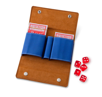 Personalized Blue Card & Dice Set -  - Completeful