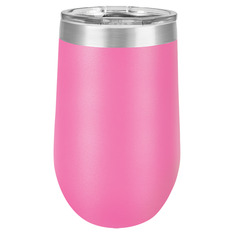 Personalized Wine Tumbler - 16oz. - Pink - Completeful