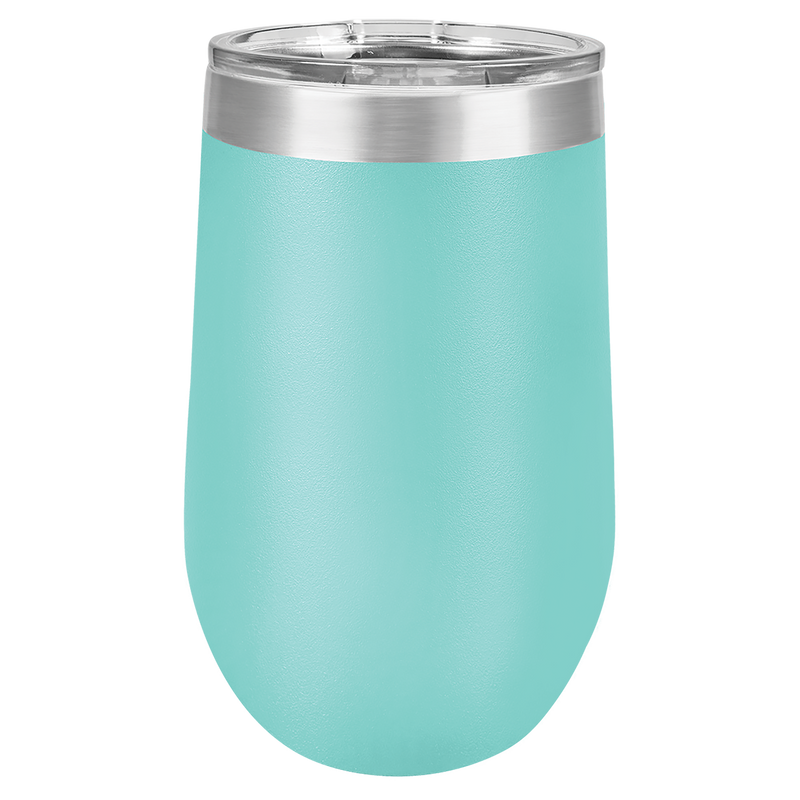 Personalized Wine Tumbler - 16oz. - Teal - Completeful