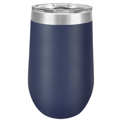 Personalized Wine Tumbler - 16oz. - Navy - Completeful