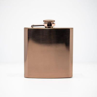 Personalized Rose Gold Flask Set with Shot Glasses -  - Completeful
