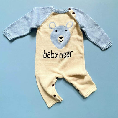 Knit Baby Romper-Baby Bear -  - Estella