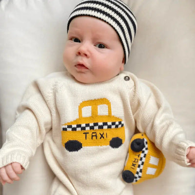 Knit Baby Romper - Taxi -  - Estella