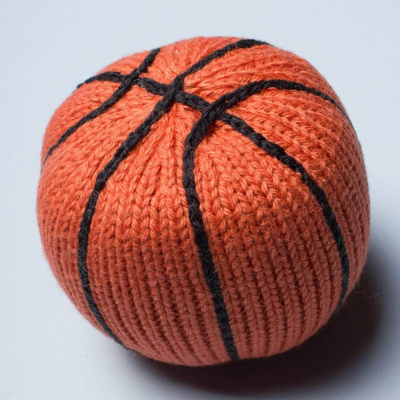 Organic Baby Ball Toy Set | Newborn Rattles - Football, Baseball & Basketball -  - Estella