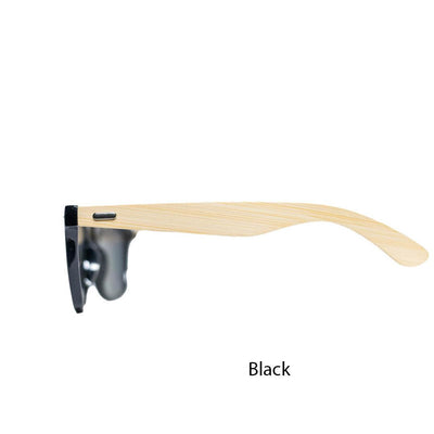 Personalized Wood Sunglasses - Black - Completeful
