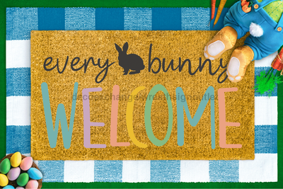 Bunny Doormat, Rabbit Doormat, Easter Doormat -  - DecoExchange®