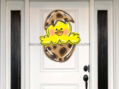 Easter Chick, Easter Egg Sign, Easter Sign, wood sign, Door Hanger,- 22" Door Hanger -  - DecoExchange®