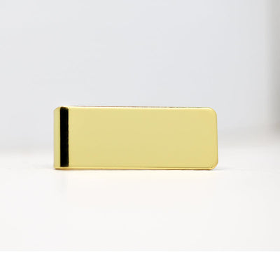 Personalized Metal Money Clip - Gold - Completeful