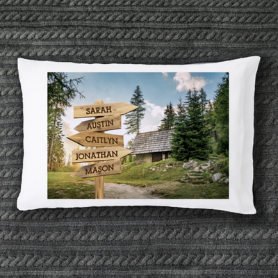 Personalized Family Name Prints Pillowcase -  - JDS