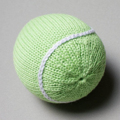 Organic Baby Toys - Newborn Rattles | Tennis Ball -  - Estella