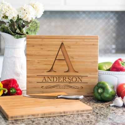 Personalized Bamboo Cutting Board 11x13 - 11 Designs -  - Qualtry