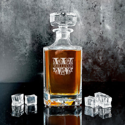 Personalized Square Decanter -  - JDS