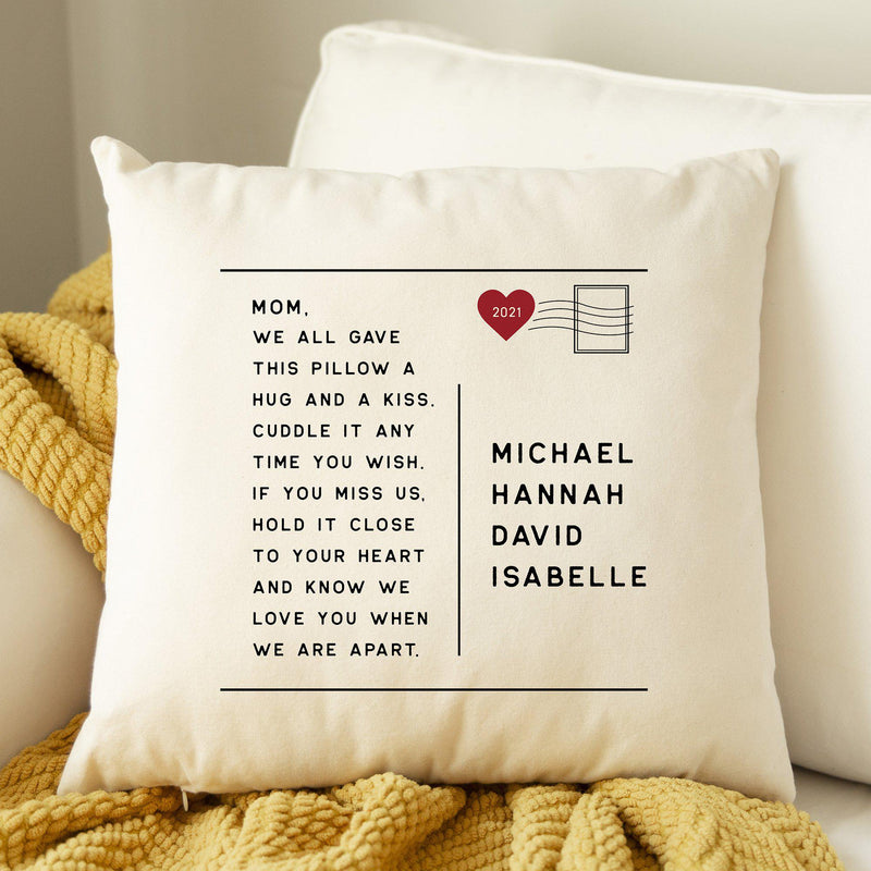 Personalized Miss You Throw Pillow Covers -  - Wingpress Designs