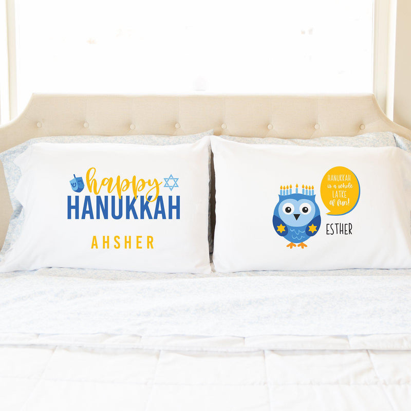 Personalized Hanukkah Pillowcases -  - Wingpress Designs