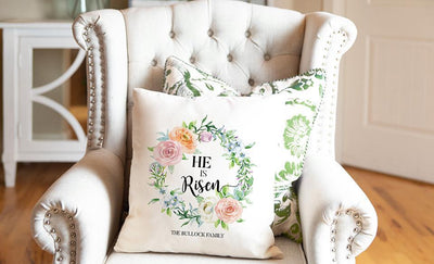 Personalized Spring Throw Pillow Covers -  - Wingpress Designs