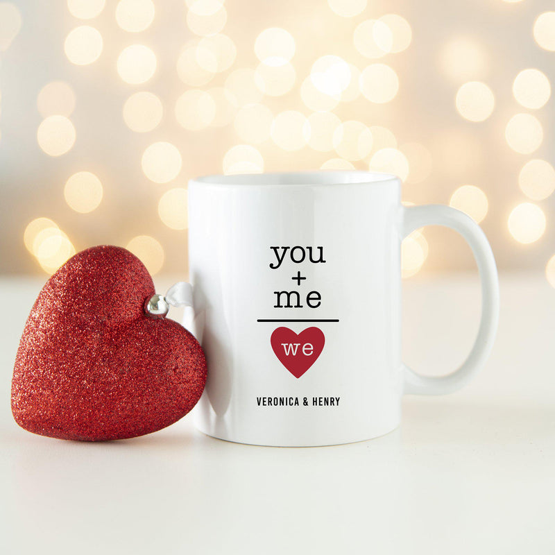 Personalized You + Me Valentine’s Day Mugs -  - Completeful