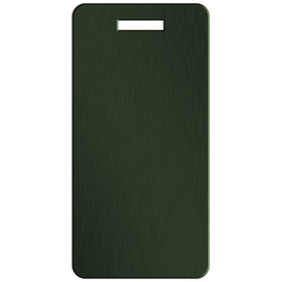 Personalized Aluminum Luggage Tags with Optional Leather Casing - Forest / Portrait - Qualtry