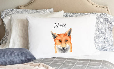 Personalized Kids Woodland Animal Pillowcases -  - Wingpress Designs