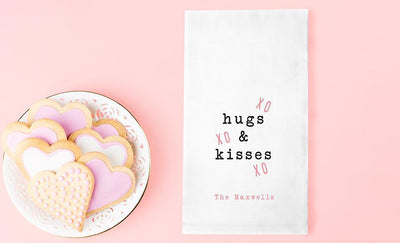 Personalized Valentine's Day Tea Towels -  - Wingpress Designs