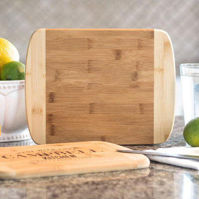 Personalized Holiday Bamboo Cutting Boards - Rounded Edge - 8.5x11 - Completeful