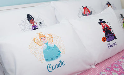 Personalized Halloween Princess Pillowcases -  - Wingpress Designs