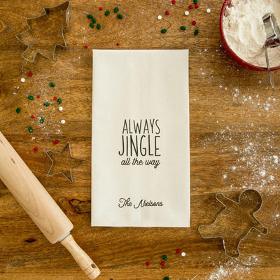 Personalized Christmas Tea Towels -  - Wingpress Designs