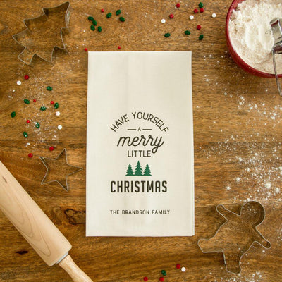 Personalized Christmas Tea Towels -  - Wingpress Designs