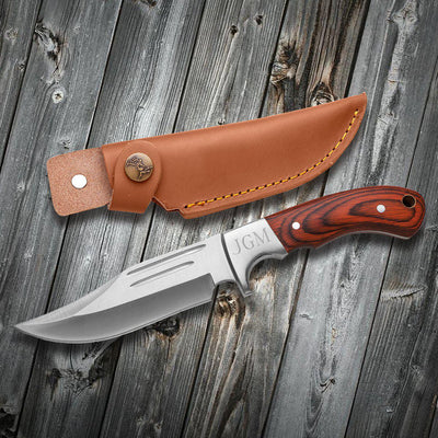 Personalized Wood Handle Hunting Knife -  - Completeful