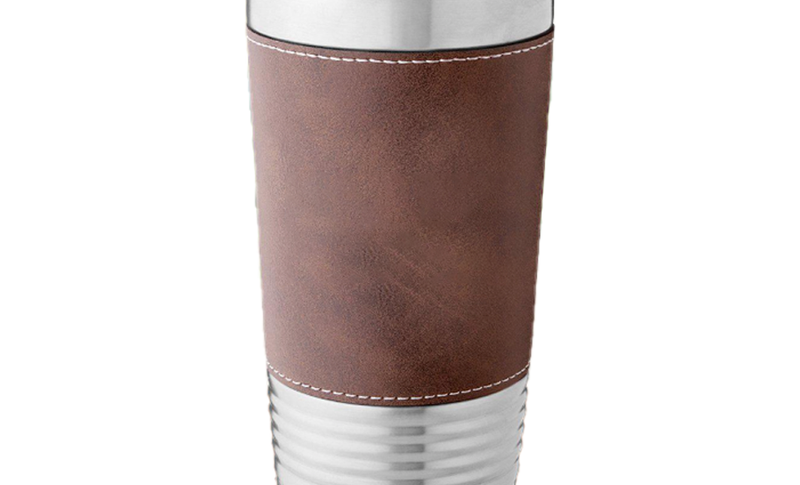 Personalized Travel Tumblers - 20oz. - Rustic Brown - Completeful