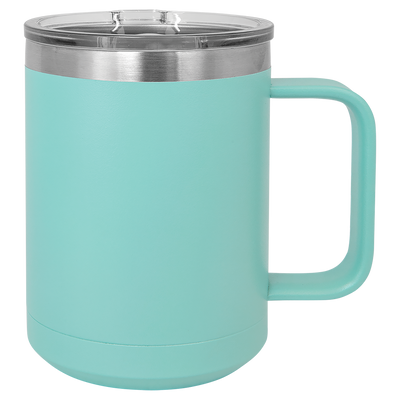 Personalized 15 oz Insulated Travel Tumbler - Teal - Completeful