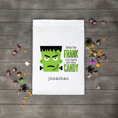 Personalized Frankenstein Candy Halloween Trick-or-Treat Bag -  - Wingpress Designs