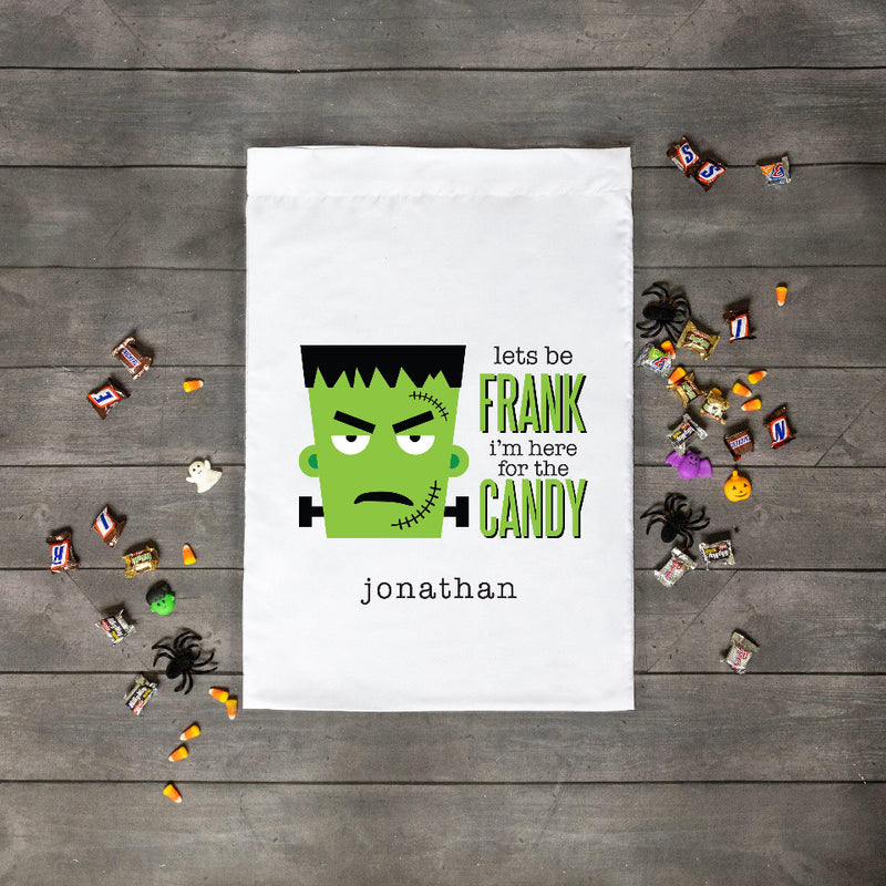 Personalized Frankenstein Candy Halloween Trick-or-Treat Bag -  - Wingpress Designs