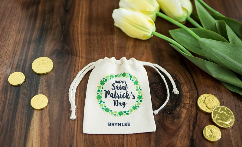 St. Patrick’s Day Personalized Small Gift Bags -  - Wingpress Designs