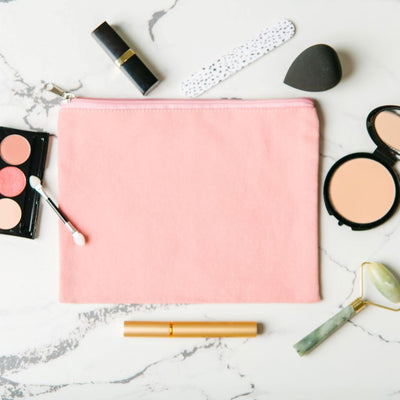 Personalized Makeup Bag - Pink - Wingpress Designs