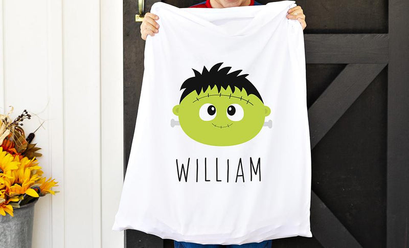 Personalized Halloween Kids Pillowcases Trick-or-Treat Bags -  - Wingpress Designs