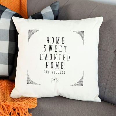 Personalized Haunted Home Throw Pillow Covers -  - Wingpress Designs