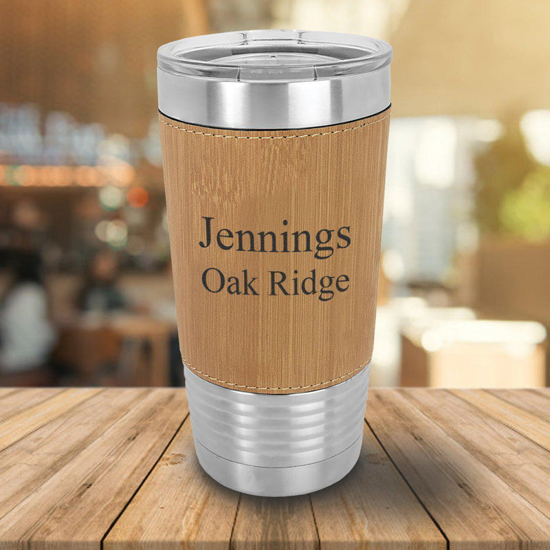 Personalized Bamboo Wrapped Tumbler - 20oz. -  - Completeful