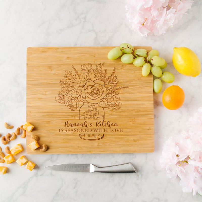 Personalized Bamboo Cutting Board for Mom -  - Completeful