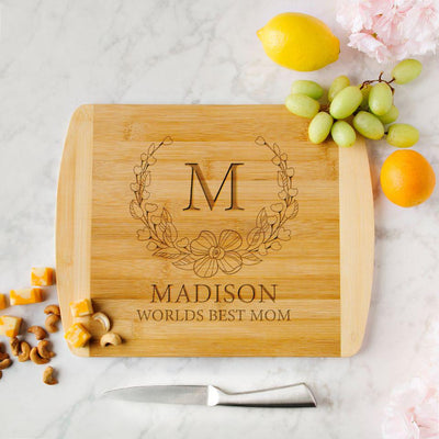 Personalized Mother's Day Cutting Board 11x14 (Rounded Edge) -  - Completeful