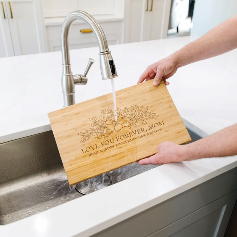 Personalized Bamboo Cutting Board for Mom -  - Completeful