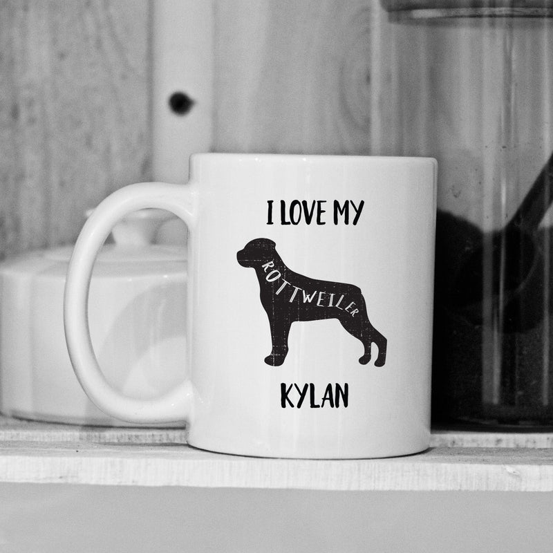 Personalized Dog Silhouette Mugs -  - Completeful