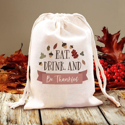 Personalized Thanksgiving Favor Gift Bags -  - Wingpress Designs