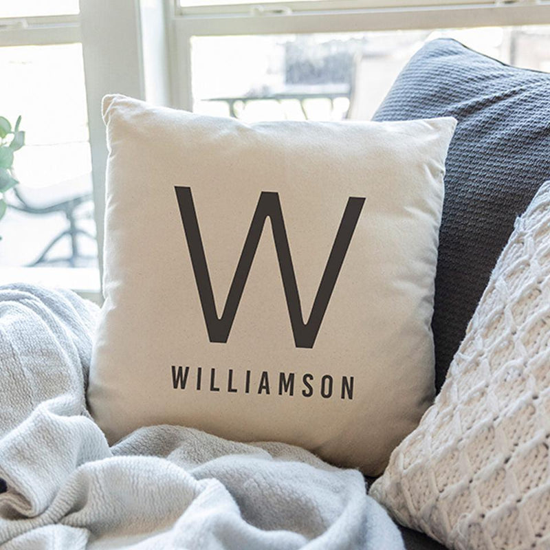 Monogram Throw Pillow Covers -  - Wingpress Designs